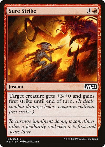 2020 Magic: The Gathering: Core Set 2021 (M21) - Sure Strike (#163, Common) (, Lightly Played)