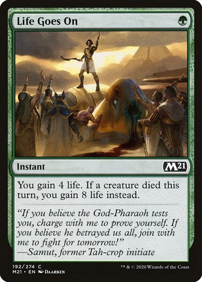 2020 Magic: The Gathering: Core Set 2021 (M21) - Life Goes On (#192, Common) (, Near Mint)