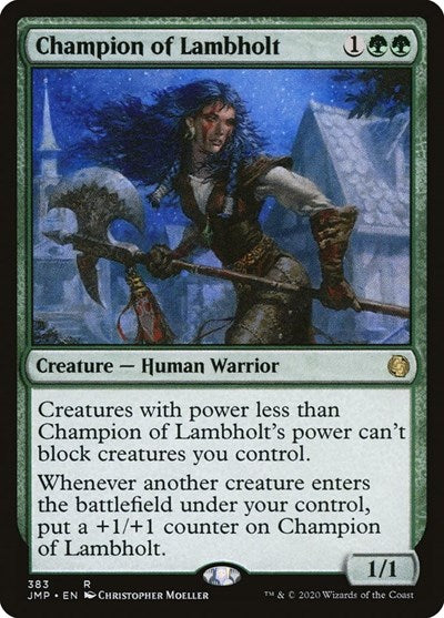 2020 Magic: The Gathering: Jumpstart (JMP) - Champion of Lambholt (#383, Rare) (, Lightly Played)