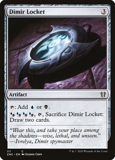 2020 Magic: The Gathering: Commander: Zendikar Rising (ZNC) - Dimir Locket (#111, Common) (, Near Mint)