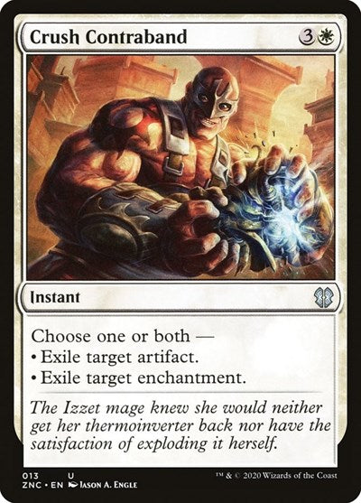2020 Magic: The Gathering: Commander: Zendikar Rising (ZNC) - Crush Contraband (#13, Uncommon) (, Near Mint)