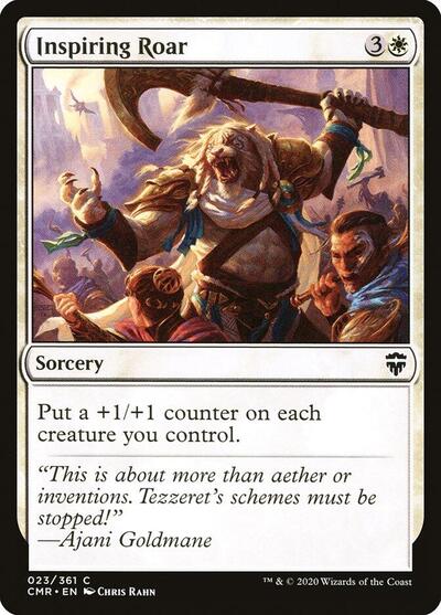 2020 Magic: The Gathering: Commander Legends (CMR) - Inspiring Roar (#23, Common) (, Near Mint)