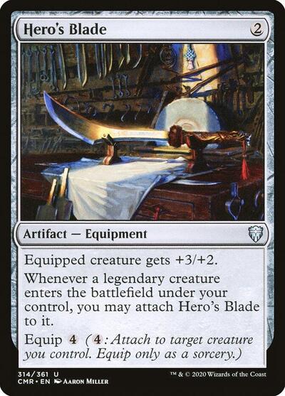 2020 Magic: The Gathering: Commander Legends (CMR) - Heros Blade 314 (#314, Uncommon) (, Lightly Played)
