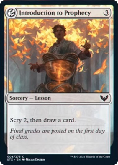 2021 Magic: The Gathering: Strixhaven: School of Mages (STX) - Introduction to Prophecy (#4, Common) (, Near Mint)