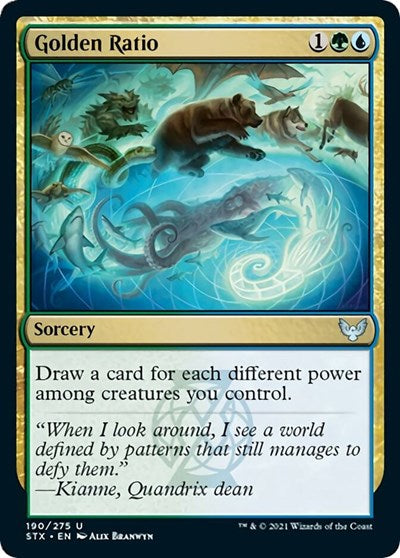 2021 Magic: The Gathering: Strixhaven: School of Mages (STX) - Golden Ratio (#190, Uncommon) (, Lightly Played)