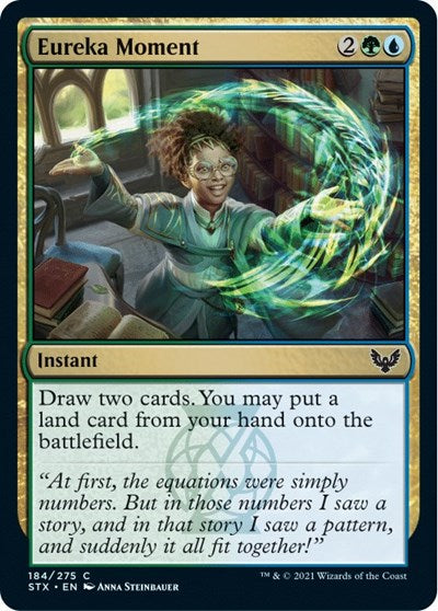 2021 Magic: The Gathering: Strixhaven: School of Mages (STX) - Eureka Moment (#184, Common) (, Lightly Played)