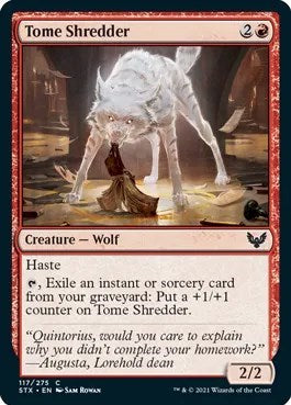 2021 Magic: The Gathering: Strixhaven: School of Mages (STX) - Tome Shredder (#117, Common) (, Near Mint)