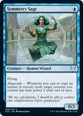 2021 Magic: The Gathering: Strixhaven: School of Mages (STX) - Symmetry Sage (#56, Uncommon) (, Lightly Played)