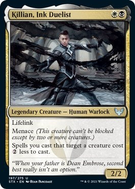 2021 Magic: The Gathering: Strixhaven: School of Mages (STX) - Killian Ink Duelist (#197, Uncommon) (, Lightly Played)