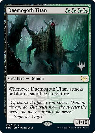 2021 Magic: The Gathering: Promo Pack: Strixhaven (PPSTX) - Daemogoth Titan (#174, Rare) (, Moderately Played)