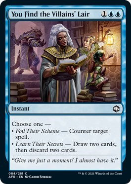 2021 Magic: The Gathering: Adventures in the Forgotten Realms (AFR) - You Find the Villains Lair (#84, Common) (, Lightly Played)