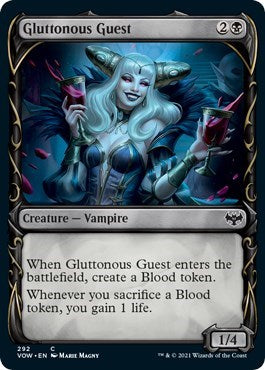 2021 Magic: The Gathering: Innistrad: Crimson Vow (VOW) - Gluttonous Guest (Showcase) (#292, Common) (, Near Mint)