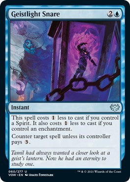 2021 Magic: The Gathering: Innistrad: Crimson Vow (VOW) - Geistlight Snare (#60, Uncommon) (, Lightly Played)