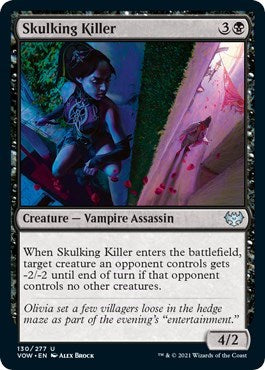2021 Magic: The Gathering: Innistrad: Crimson Vow (VOW) - Skulking Killer (#130, Uncommon) (, Near Mint)
