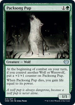 2021 Magic: The Gathering: Innistrad: Crimson Vow (VOW) - Packsong Pup (#213, Uncommon) (, Near Mint)