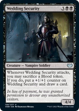 2021 Magic: The Gathering: Innistrad: Crimson Vow (VOW) - Wedding Security (#138, Uncommon) (, Near Mint)