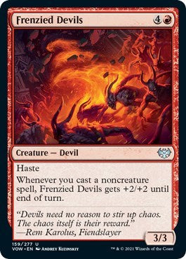 2021 Magic: The Gathering: Innistrad: Crimson Vow (VOW) - Frenzied Devils (#159, Uncommon) (, Lightly Played)