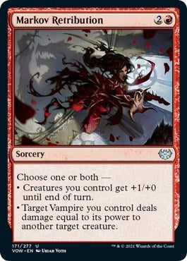 2021 Magic: The Gathering: Innistrad: Crimson Vow (VOW) - Markov Retribution (#171, Uncommon) (, Near Mint)