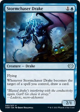 2021 Magic: The Gathering: Innistrad: Crimson Vow (VOW) - Stormchaser Drake (#82, Uncommon) (, Lightly Played)
