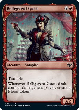 2021 Magic: The Gathering: Innistrad: Crimson Vow (VOW) - Belligerent Guest (Showcase) (#301, Common) (, Near Mint)