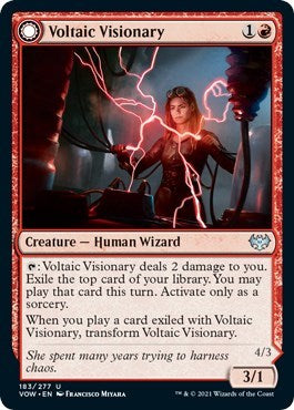 2021 Magic: The Gathering: Innistrad: Crimson Vow (VOW) - Voltaic Visionary (#183, Uncommon) (, Lightly Played)