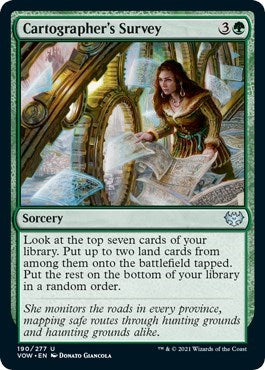 2021 Magic: The Gathering: Innistrad: Crimson Vow (VOW) - Cartographers Survey (#190, Uncommon) (, Near Mint)