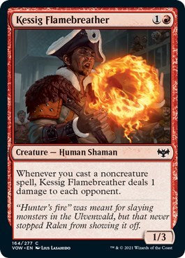 2021 Magic: The Gathering: Innistrad: Crimson Vow (VOW) - Kessig Flamebreather (#164, Common) (, Lightly Played)