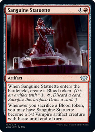 2021 Magic: The Gathering: Innistrad: Crimson Vow (VOW) - Sanguine Statuette (#177, Uncommon) (, Lightly Played)