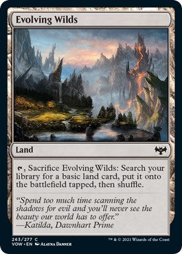 2021 Magic: The Gathering: Innistrad: Crimson Vow (VOW) - Evolving Wilds (#263, Common) (, Near Mint)