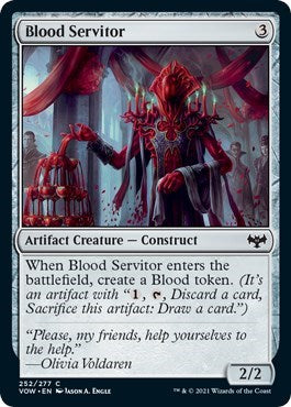 2021 Magic: The Gathering: Innistrad: Crimson Vow (VOW) - Blood Servitor (#252, Common) (, Near Mint)