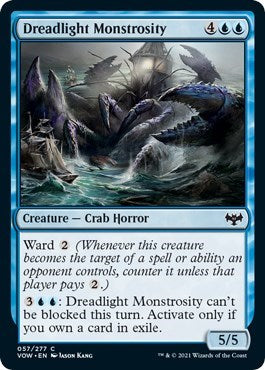 2021 Magic: The Gathering: Innistrad: Crimson Vow (VOW) - Dreadlight Monstrosity (#57, Common) (, Moderately Played)
