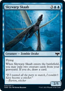 2021 Magic: The Gathering: Innistrad: Crimson Vow (VOW) - Skywarp Skaab (#78, Common) (, Moderately Played)