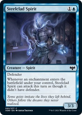 2021 Magic: The Gathering: Innistrad: Crimson Vow (VOW) - Steelclad Spirit (#80, Common) (, Lightly Played)
