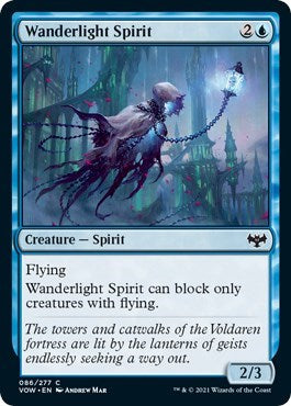 2021 Magic: The Gathering: Innistrad: Crimson Vow (VOW) - Wanderlight Spirit (#86, Common) (, Lightly Played)