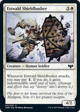 2021 Magic: The Gathering: Innistrad: Crimson Vow (VOW) - Estwald Shieldbasher (#11, Common) (, Lightly Played)