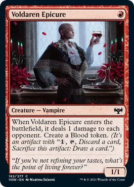 2021 Magic: The Gathering: Innistrad: Crimson Vow (VOW) - Voldaren Epicure (#182, Common) (, Near Mint)