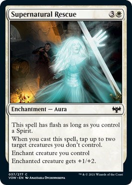 2021 Magic: The Gathering: Innistrad: Crimson Vow (VOW) - Supernatural Rescue (#37, Common) (, Lightly Played)