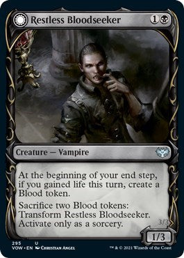 2021 Magic: The Gathering: Innistrad: Crimson Vow (VOW) - Restless Bloodseeker (Showcase) (#295, Uncommon) (, Near Mint)