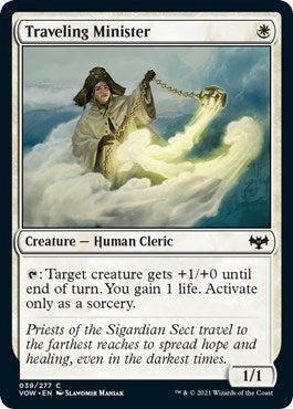 2021 Magic: The Gathering: Innistrad: Crimson Vow (VOW) - Traveling Minister (#39, Common) (, Near Mint)