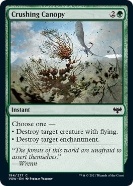 2021 Magic: The Gathering: Innistrad: Crimson Vow (VOW) - Crushing Canopy (#194, Common) (, Lightly Played)
