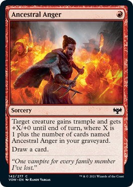 2021 Magic: The Gathering: Innistrad: Crimson Vow (VOW) - Ancestral Anger (#142, Common) (, Near Mint)