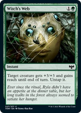 2021 Magic: The Gathering: Innistrad: Crimson Vow (VOW) - Witchs Web (#227, Common) (, Lightly Played)