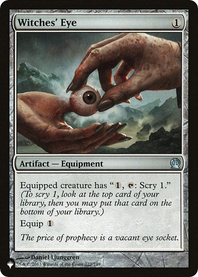2026 Magic: The Gathering: The List Reprints (LIST) - Witches' Eye (#222/249, Uncommon) (, Moderately Played)