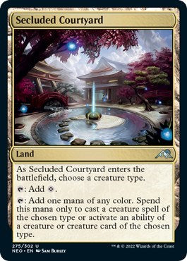 2022 Magic: The Gathering: Kamigawa: Neon Dynasty (NEO) - Secluded Courtyard (#275, Uncommon) (, Near Mint)
