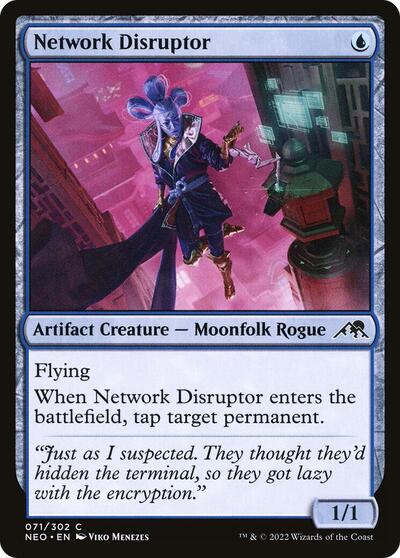 2022 Magic: The Gathering: Kamigawa: Neon Dynasty (NEO) - Network Disruptor (#71, Common) (, Near Mint)