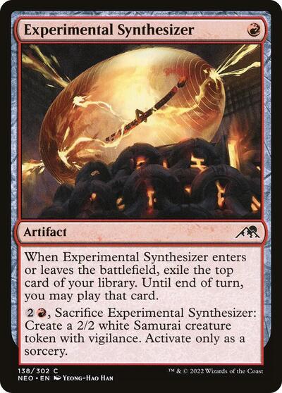 2022 Magic: The Gathering: Kamigawa: Neon Dynasty (NEO) - Experimental Synthesizer (#138, Common) (, Near Mint)