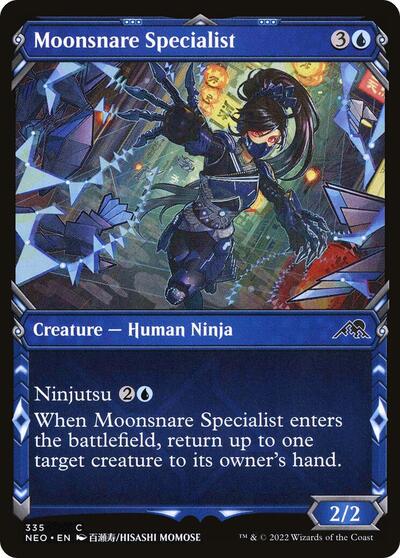 2022 Magic: The Gathering: Kamigawa: Neon Dynasty (NEO) - Moonsnare Specialist (Showcase) (#335, Common) (, Near Mint)