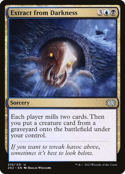 2022 Magic: The Gathering: Double Masters 2022 (2X2) - Extract from Darkness (#210, Uncommon) (, Moderately Played)