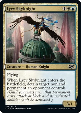 2022 Magic: The Gathering: Double Masters 2022 (2X2) - Lyev Skyknight (#246, Common) (, Near Mint)