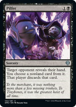 2022 Magic: The Gathering: Dominaria United (DMU) - Pilfer (#102, Uncommon) (, Moderately Played)
